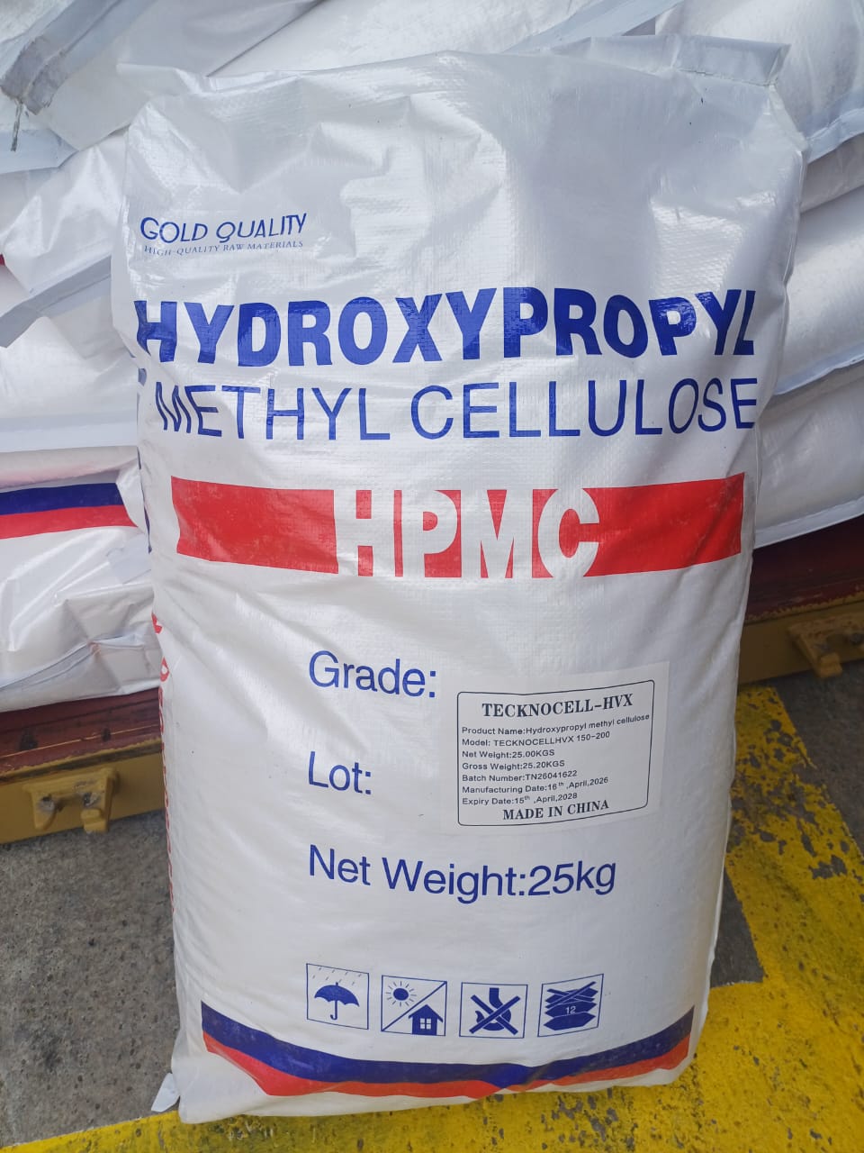 HPMC (Hydroxypropyl Methyl Cellulose) — Bagged Import via Onne