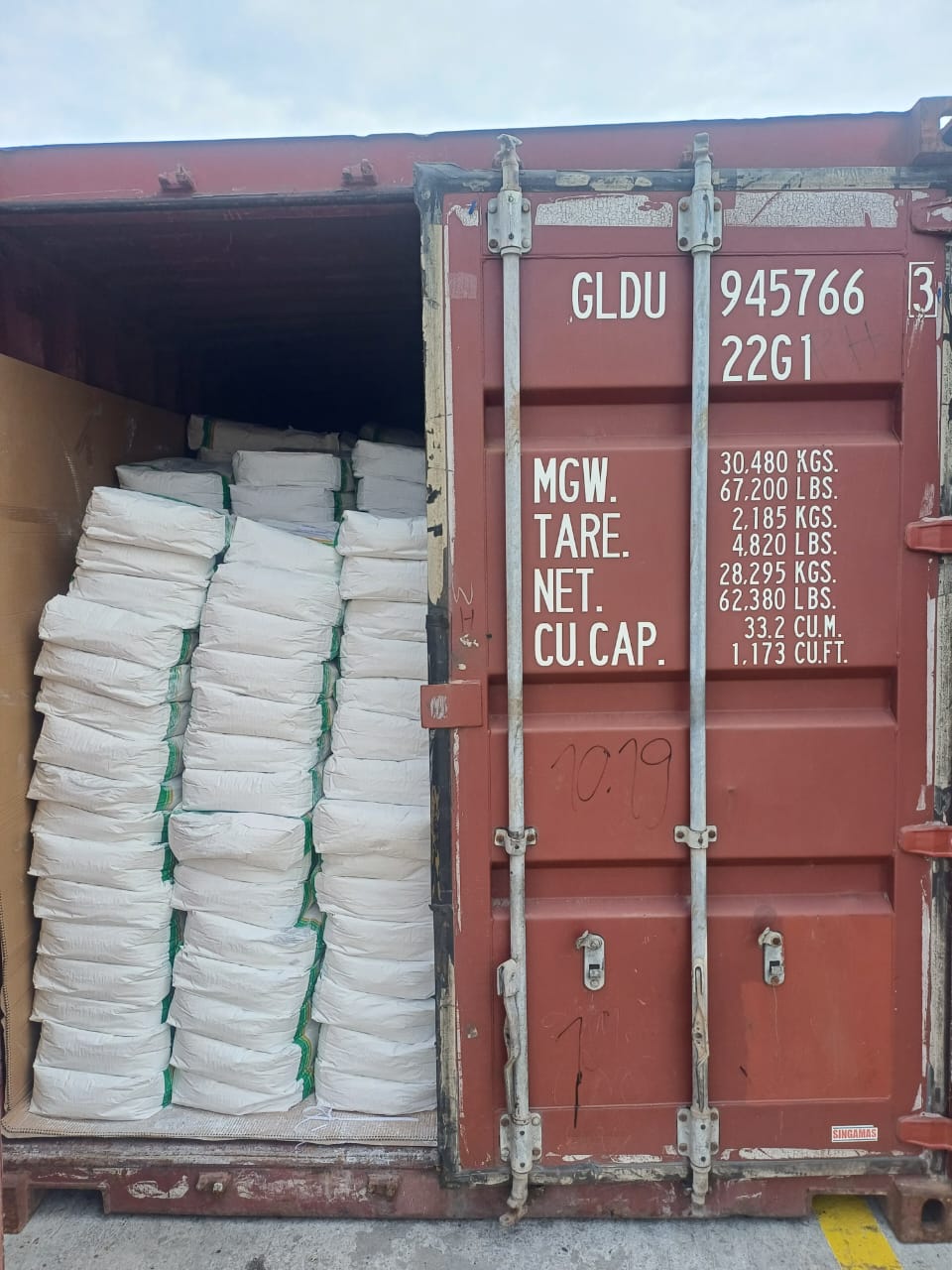 Container GLDU 945766 — Bulk Bag Import Clearance
